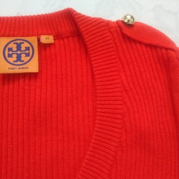Tory Burch cashmere cotton v-neck sweater